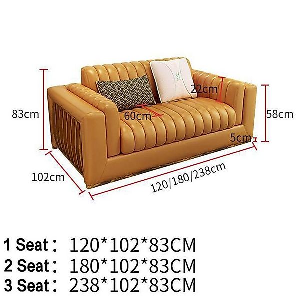 JVmoebel Sofa Luxus Ledersofa Couch Wohnlandschaft Garnitur Design 3+2+1 Si günstig online kaufen