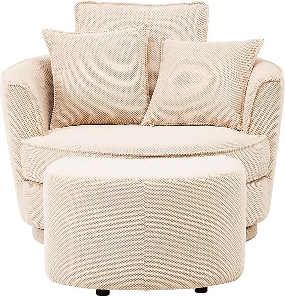 Leonique Drehsessel "MAISIE, Love Seat XXL Lese-Sessel, Big-Sessel mit Hock günstig online kaufen