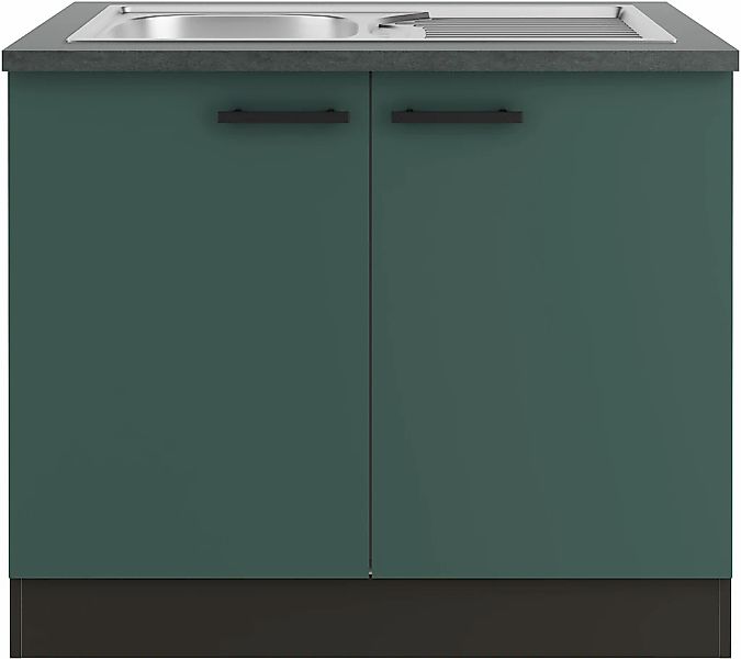OPTIFIT Spülenschrank Palma Breite 100 cm, inklusive Einbauspüle günstig online kaufen