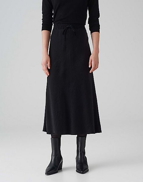 OPUS Satinrock Satinrock RAWI A-Linie aus glänzendem Viskose Mix günstig online kaufen