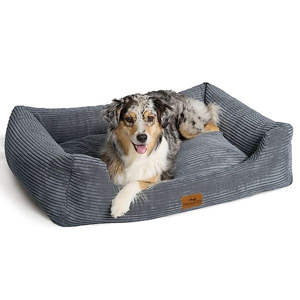 Freudentier Hundekorb Hundebett orthopädisch aus Cord, günstig online kaufen