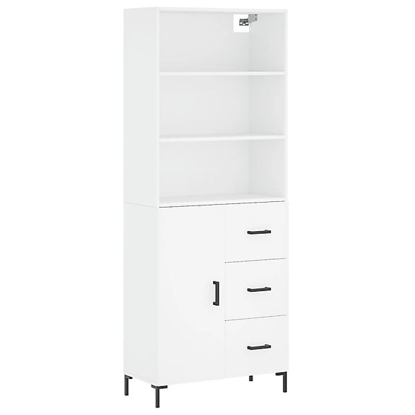 vidaXL Highboard Weiß 69,5x34x180 cm Holzwerkstoff 3189445 günstig online kaufen