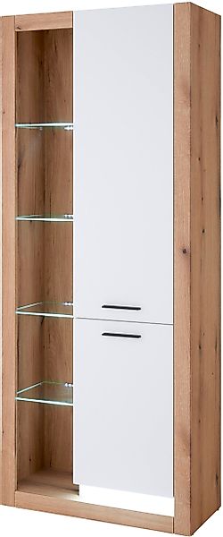 INOSIGN Vitrine »Brixen, Vitrinenschrank in Eiche Dekor, moderne Standvitri günstig online kaufen