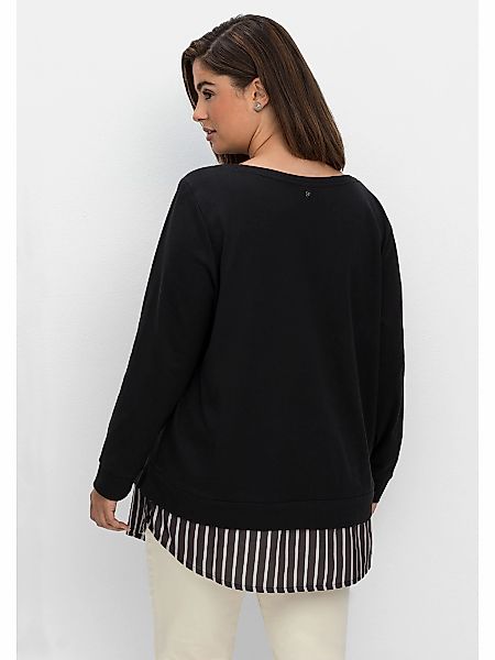 Sheego Langarmshirt Große Größen mit Ansatz günstig online kaufen