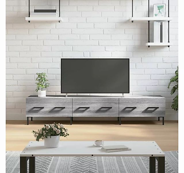 furnicato TV-Schrank Grau Sonoma 150x36x30 cm Holzwerkstoff günstig online kaufen