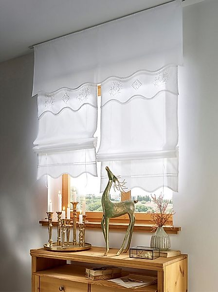 Rollo Bändchenrollo, heine, blickdicht, Stangendurchzug günstig online kaufen