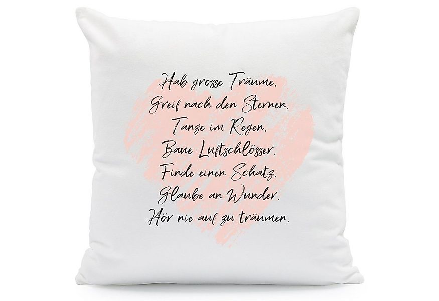GRAVURZEILE Zierkissen Kissen mit Spruch - Traumsprüche - Geschenk für Kind günstig online kaufen