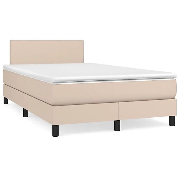 vidaXL Boxspringbett mit Matratze & LED Cappuccino-Braun 120x190 cm 3270128 günstig online kaufen