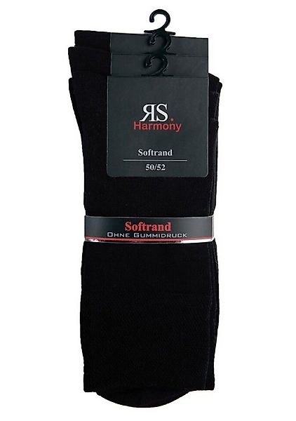 RS Harmony Businesssocken Baumwolle Herren Übergröße 47-54 schwarz mit Soft günstig online kaufen