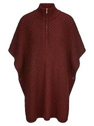 Strick-Poncho Anna Aura rot günstig online kaufen
