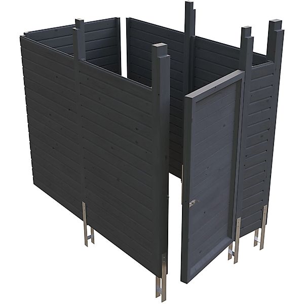 Skanholz Carport-Geräteraum "Abstellraum C7" aus Profilschalung günstig online kaufen