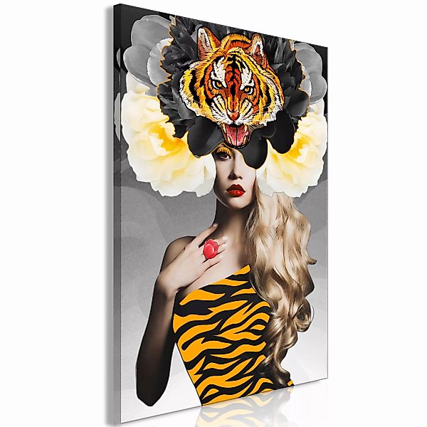 Wandbild - Eye of the Tiger (1 Part) Vertical günstig online kaufen