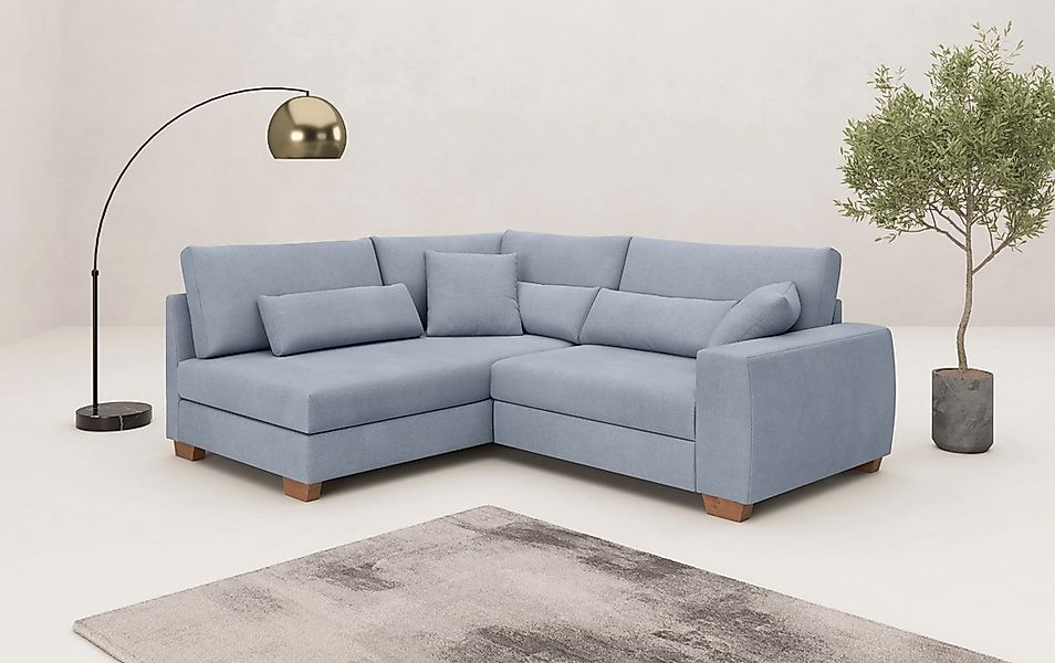 Mr. Couch Ecksofa "Helena L-Form, bis 140 kg belastbar", mit Taschenfederke günstig online kaufen