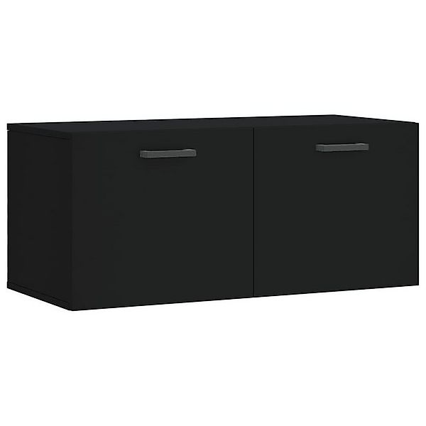 vidaXL Hängeschrank Wandschrank Schwarz 80x36,5x35 cm günstig online kaufen