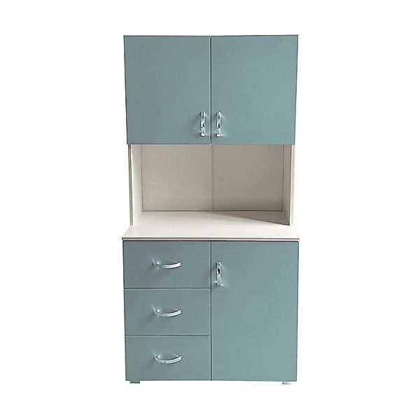 HTI-Living Kinderkleiderschrank Kinderzimmerschrank Hellblau Weiß (Stück, günstig online kaufen