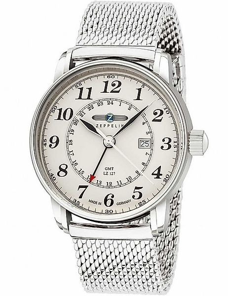 ZEPPELIN Quarzuhr Zeppelin 7642M-5 Graf Zeppelin LZ127 GMT Herrenuhr 43mm 5 günstig online kaufen