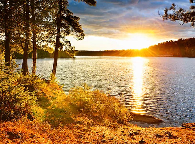 Papermoon Fototapete »Algonquin Park Lake« glatt günstig online kaufen