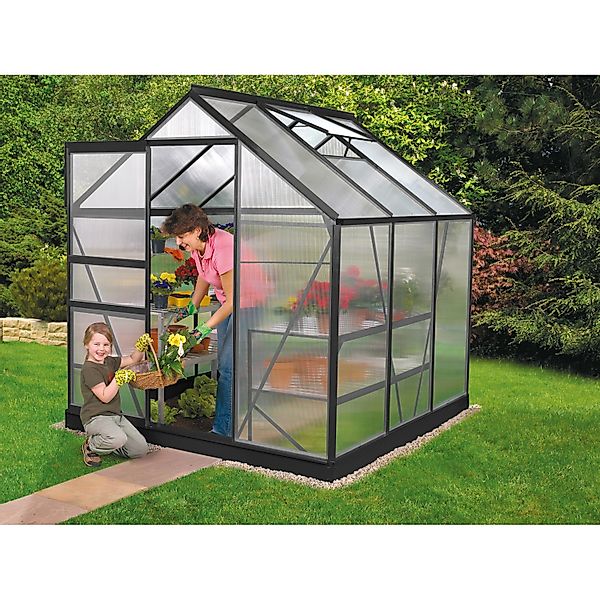 Vitavia Gewächshaus Venus 2500 Schwarz 2,5 m² günstig online kaufen