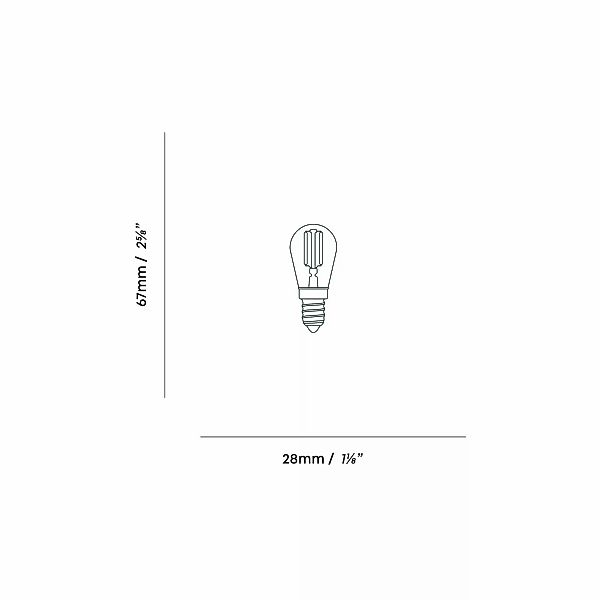 Tala LED-Leuchtmittel E14, 2W, Glas getönt, 2.200 K, 120 lm günstig online kaufen