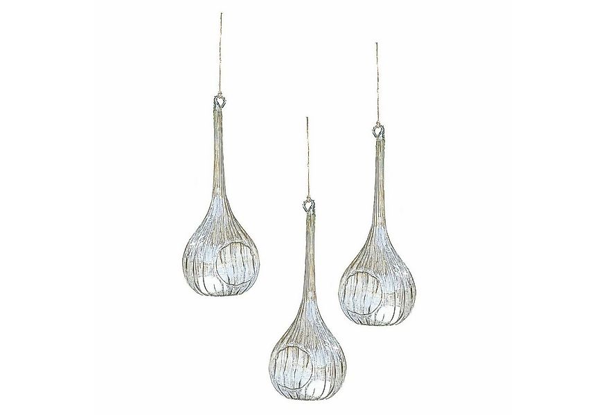 Mirabeau Windlicht Hängewindlicht 3er Set Fairlie klar (3er Set, 3er Set) günstig online kaufen