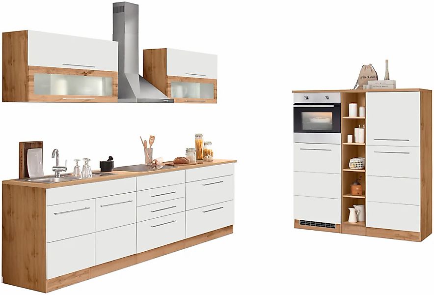 HELD MÖBEL Küchenzeile "Wien", Breite 430 cm, wahlweise mit E-Geräten und I günstig online kaufen