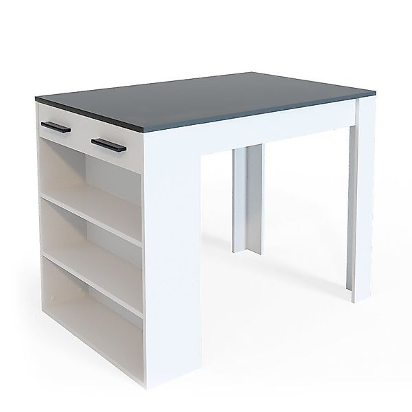 Vicco Bartisch Repose, Anthrazit/Weiß/Weiß, 67 x günstig online kaufen