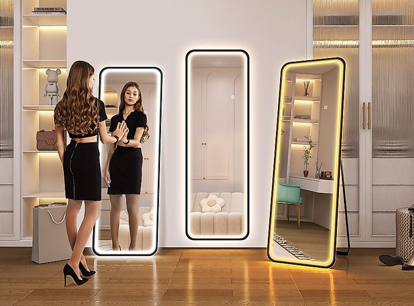 STARLEAD Standspiegel LED-Ganzkörperspiegel 150x50 cm, dimmbarer günstig online kaufen