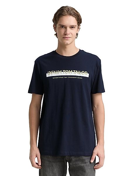 TOM TAILOR Denim T-Shirt mit Logofrontprint günstig online kaufen