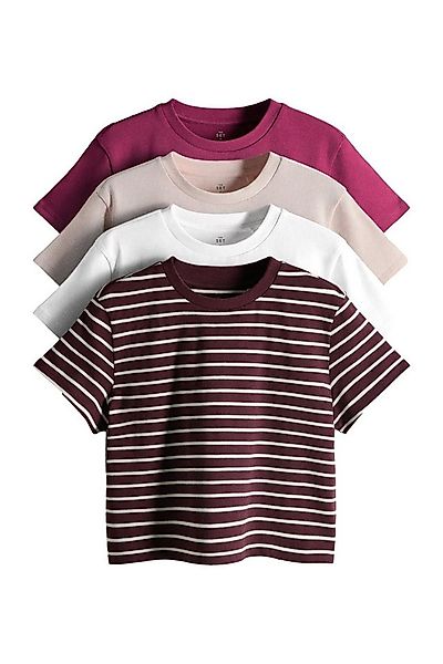 The Set T-Shirt The Set verkürzte, schwere T-Shirts, 4er-Pack (4-tlg) günstig online kaufen