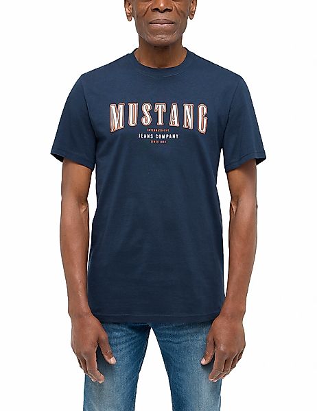 MUSTANG Kurzarmshirt "Style Austin", mit Logo-Print günstig online kaufen