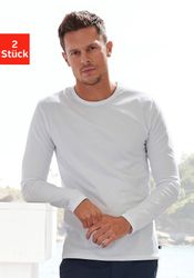 H.I.S Langarmshirt Packung, 2er-Pack, Doppelpack Unterziehshirt aus Baumwol günstig online kaufen