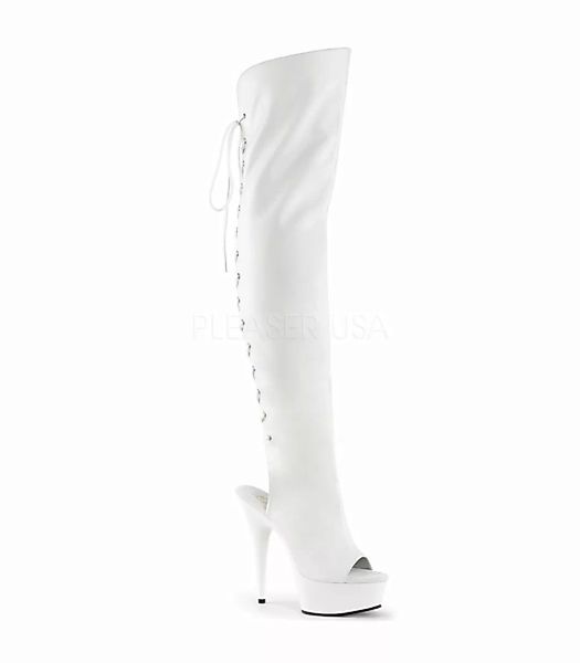Plateau Overknee Stiefel DELIGHT-3019 - Weiß (Schuhgröße: EUR 40) günstig online kaufen