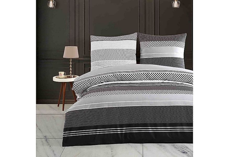 Buymax Bettwäsche Zigo, Renforcé, 3 teilig, Bettbezug-Set 200x220 cm 100% B günstig online kaufen