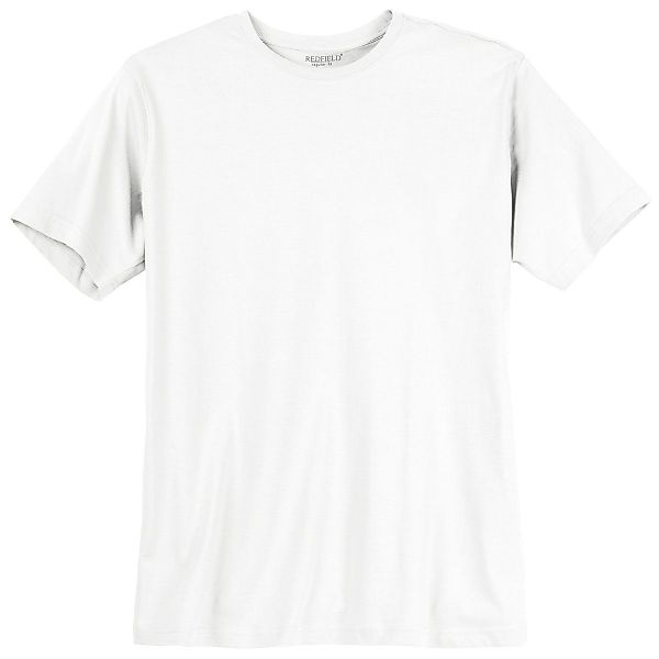 redfield Rundhalsshirt Redfield Basic T-Shirt weiß günstig online kaufen