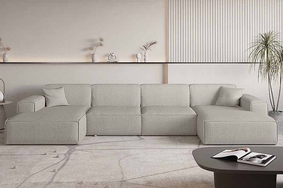 Fun Möbel Wohnlandschaft Sofa U-Form CELES günstig online kaufen