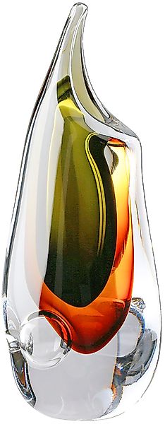 Casablanca by Gilde Tischvase "Vase "Finesse" braun, grün, klar H.30 cm", ( günstig online kaufen