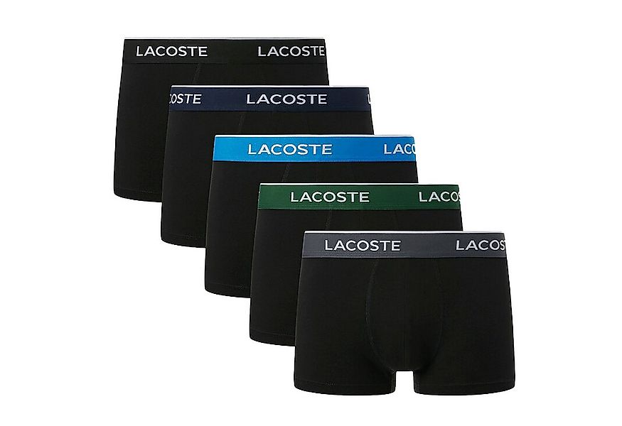 Lacoste Trunk Herren Unterhosen 5er Pack Stretch Baumwolle günstig online kaufen