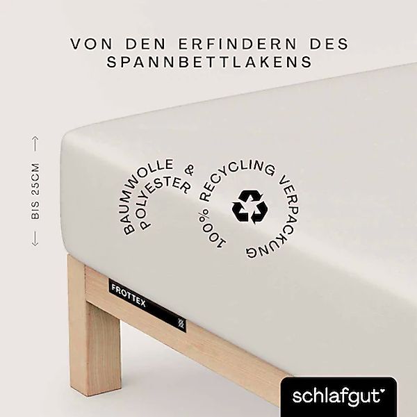 Schlafgut Bettlaken »Frottex Spannbettlaken«, MADE IN GREEN by OEKO-TEX® günstig online kaufen