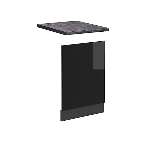 Vicco Frontblende R-Line Schwarz Hochglanz/Anthrazit 45 cm AP Anthrazit günstig online kaufen