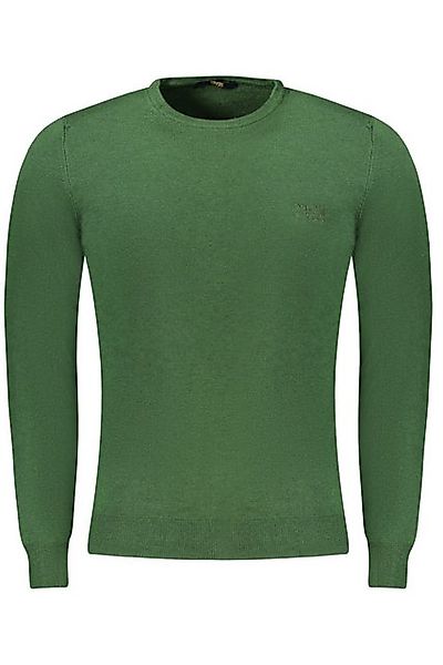 Cavalli Class Strickpullover Grüner Herren Pullover: Langarm & Rundhals mit günstig online kaufen