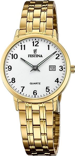 Festina Quarzuhr Festina Elegant Damen Uhr F20514/1 Stahl, (Analoguhr), Dam günstig online kaufen