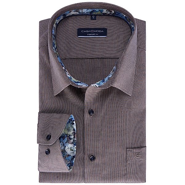 CASA MODA Businesshemd, langarm, bügelfrei Farbe braun Größe: 54 günstig online kaufen