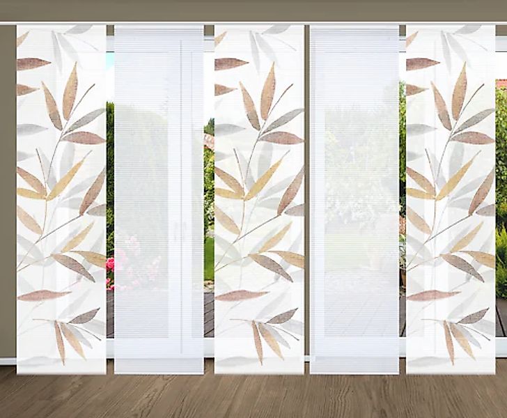 HOME in green Schiebegardine »RANDOW« Paneelwagen 5 Stk. tlg. SET DIGITALDR günstig online kaufen