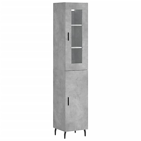 vidaXL Highboard Betongrau 34,5x34x180 cm Holzwerkstoff 3199189 günstig online kaufen