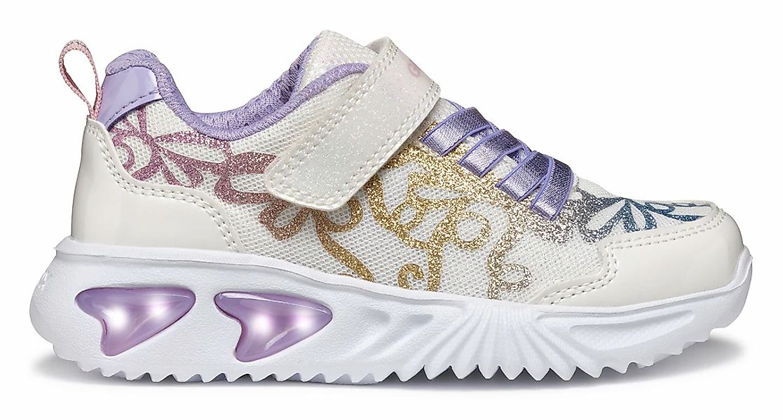 Geox Sneaker "J ASSISTER GIRL Blinkschuh", Klettschuh mit bunt glitzerndem günstig online kaufen