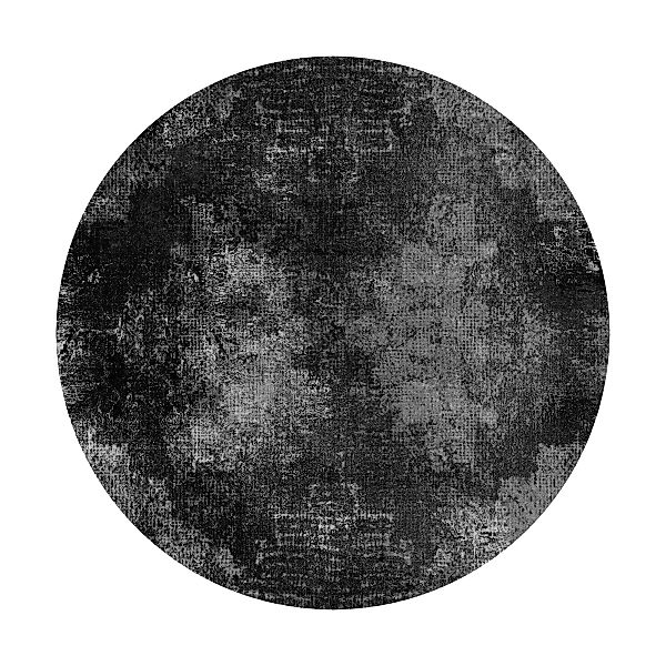 Moooi Carpets - Erosion Moon Teppich - schwarz, weiß/Ø250cm günstig online kaufen