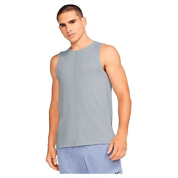 Nike Yoga Ärmelloses T-shirt 2XL Lt Smoke Grey / White / Black günstig online kaufen