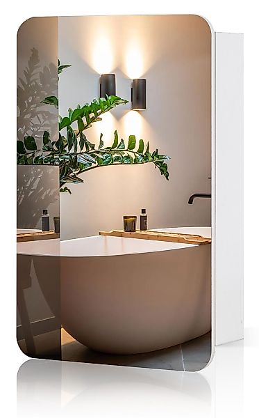 Ofcasa Badezimmerspiegelschrank Spiegelschrank (1er Set) 50x14x80cm günstig online kaufen