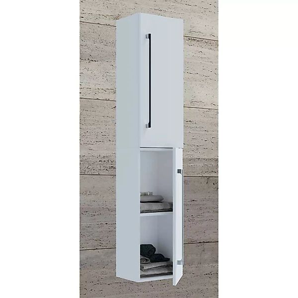 Badezimmermidischrank hängend in Weiß 150 cm hoch - 33 cm breit günstig online kaufen