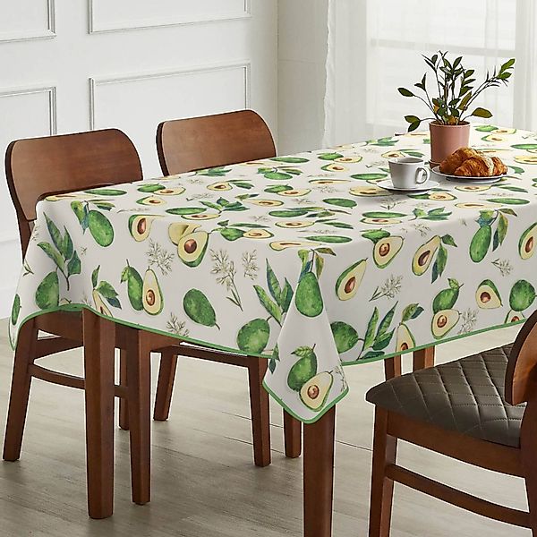 ANRO Tischdecke Stoff Digitalprint Tischtuch EasyClean günstig online kaufen